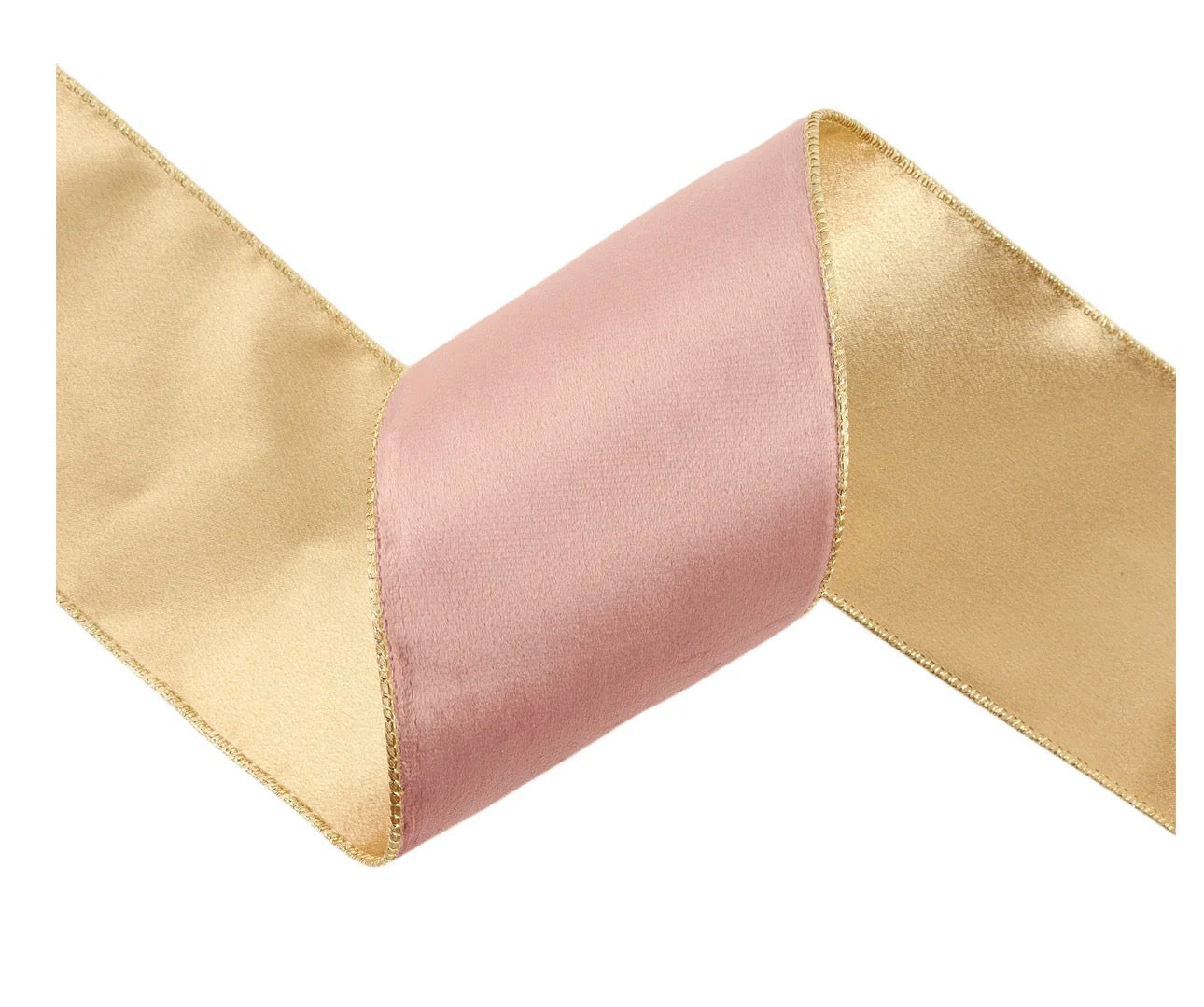 Reversible Classic Velvet Wired Ribbon 7115W-158-100E