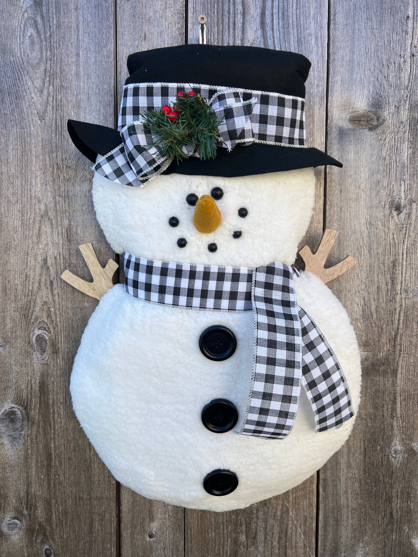 Fabric Snowman Door Decor TF00800