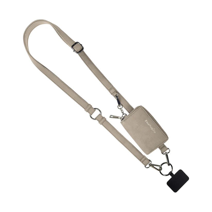 CLIP AND GO STRAP WITH POUCH-BONE CG-3003BN