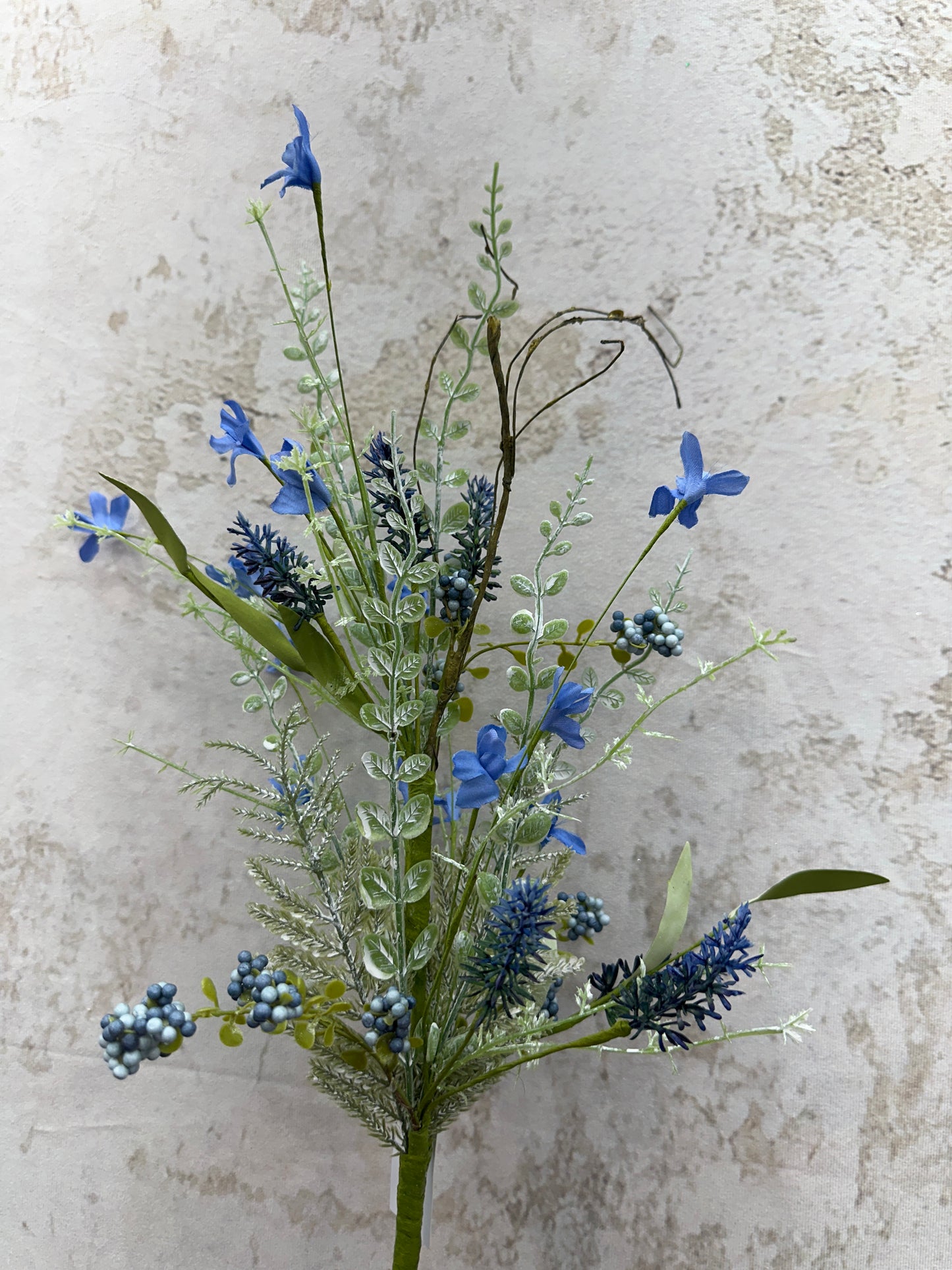 FABRIC FLOWER, EVA LEAF, BEAD SPRAY (60919) FH807146