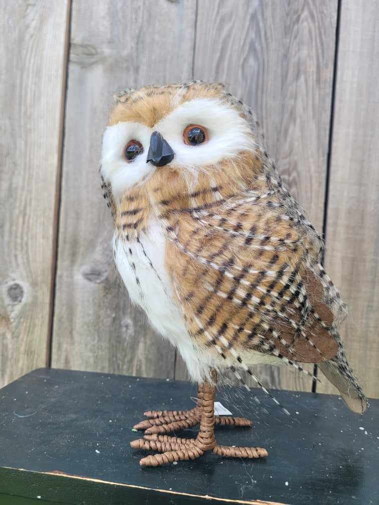 Faux Fur Standing Owl MB5396