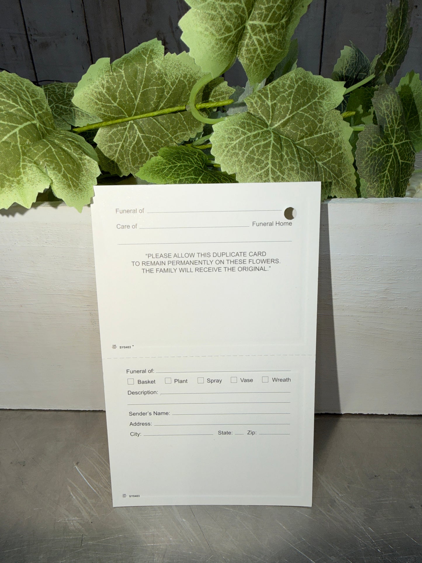 Double Sympathy Cards