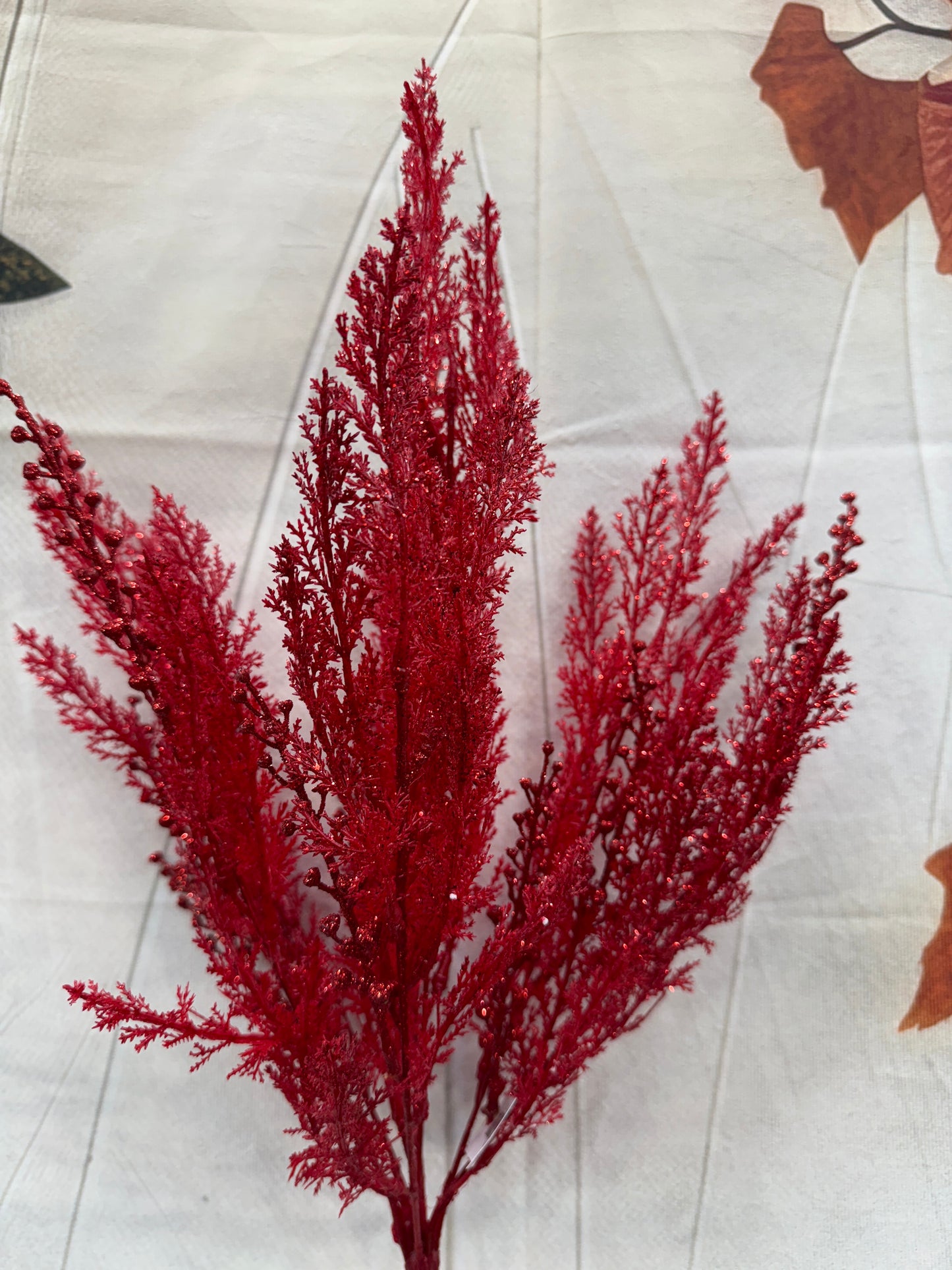 CYPRESS W GLITTER BUSH 84344-RD