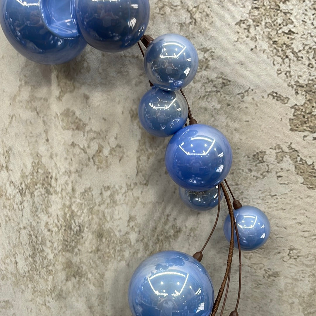 Periwinkle Pearl Branch Ball Garland N222829