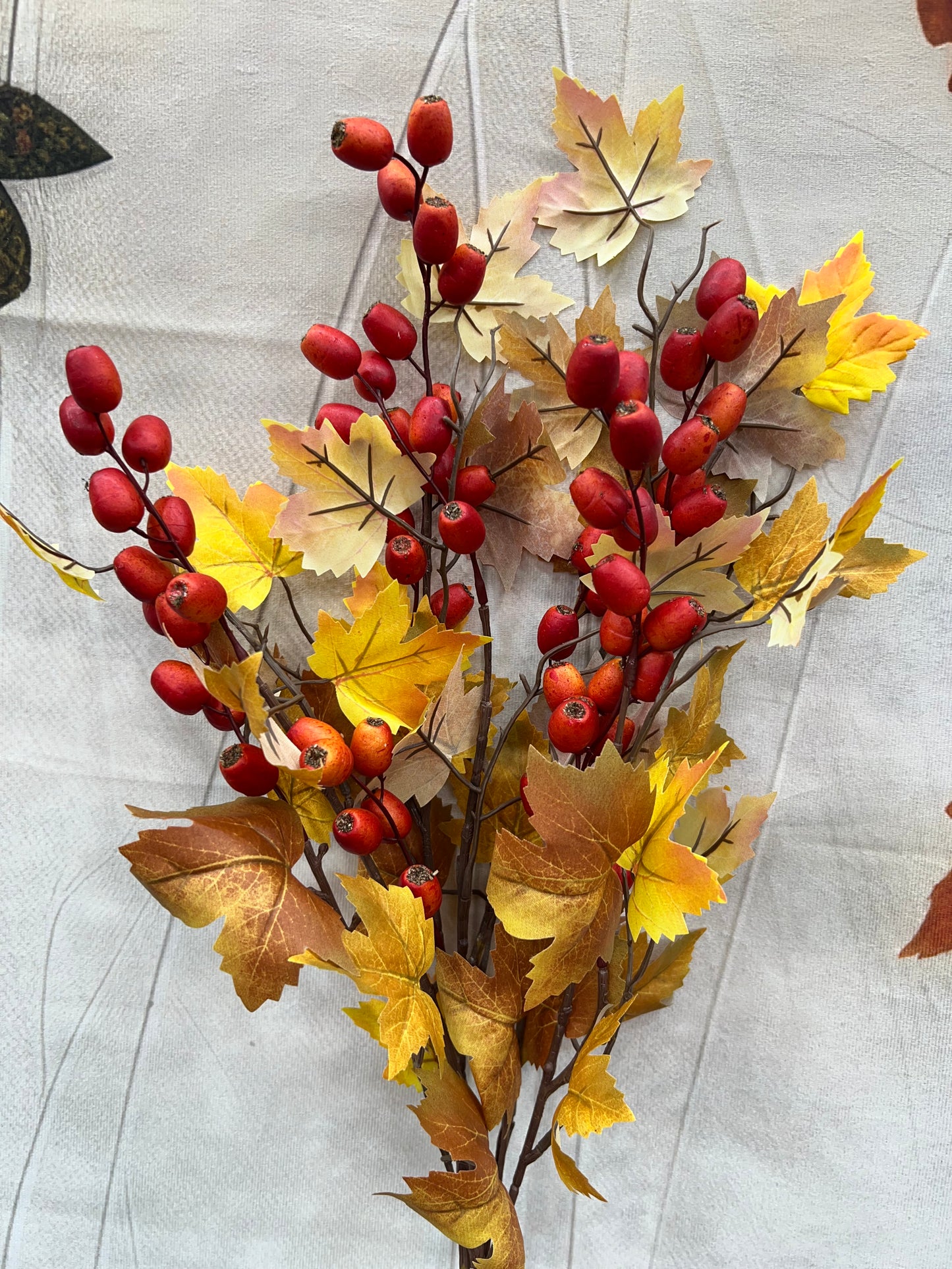 Fall Leaves Berry Spray 84155