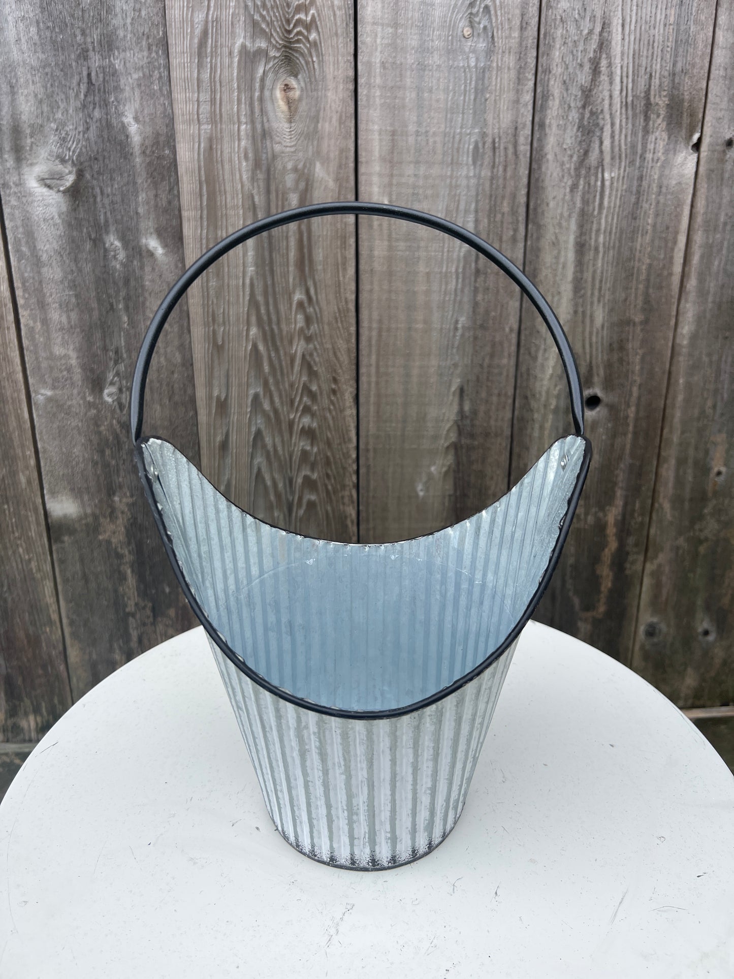 Galvanized Bucket Planter