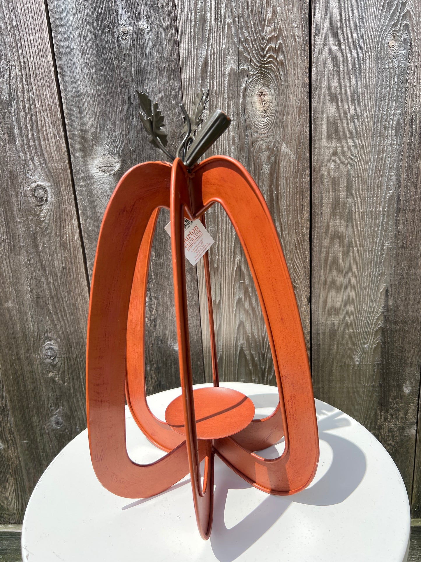 CANDLEHOLDER PUMPKIN ORANGE 9741510