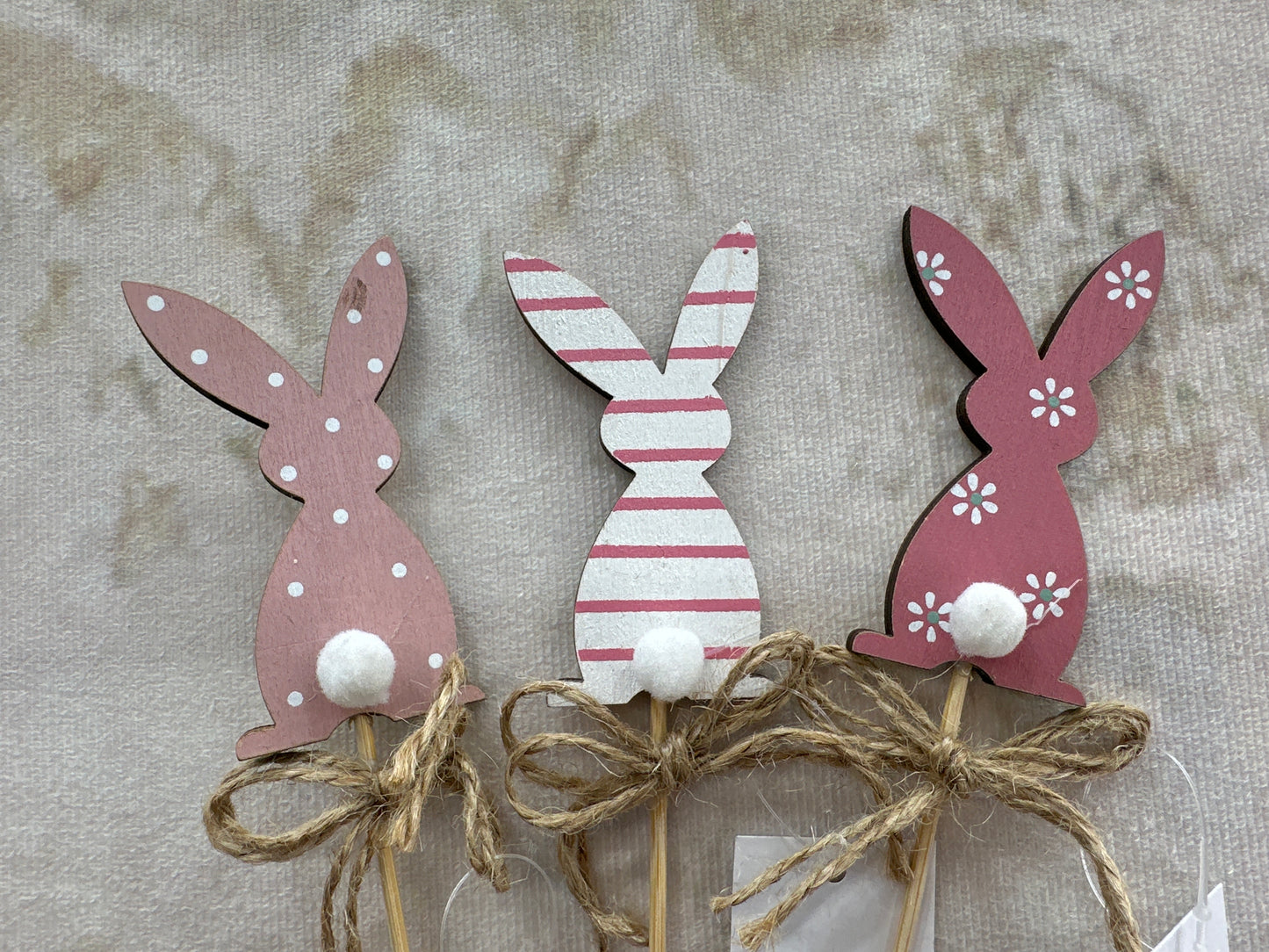 Bunny on a Stick (Set of 3) B1004