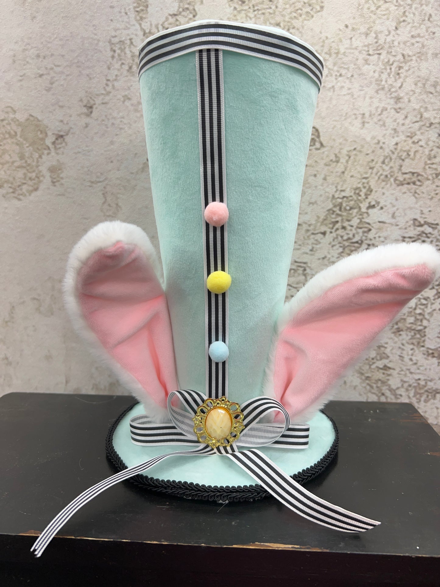 Velvet &Stripe Bunny Ear Hat MT25582