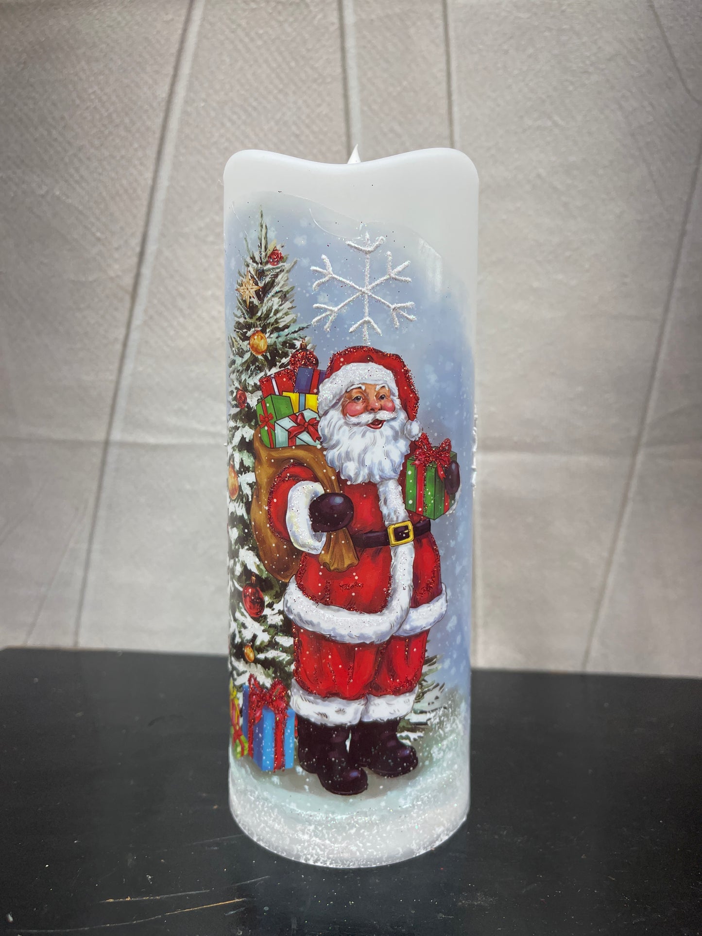 SANTA/SNOWMAN CANDLE MTX74000 HOMU