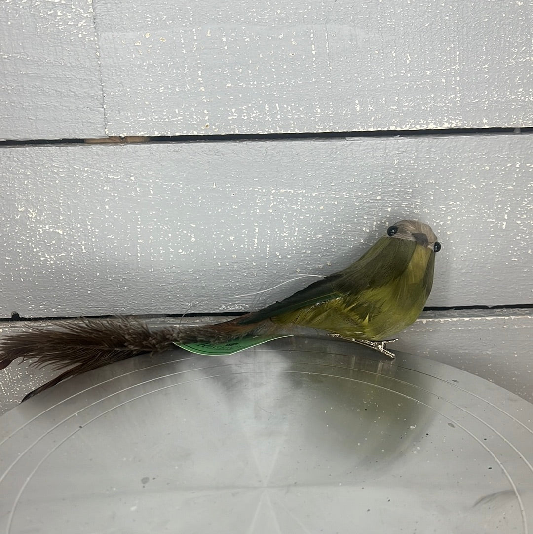 DEER VALLEY FEATHER BIRD CLIP ORNAMENT MTX68766