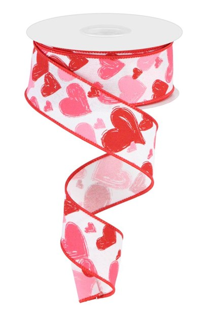 Hand Drawn Hearts/Faux Ryl RGC199327