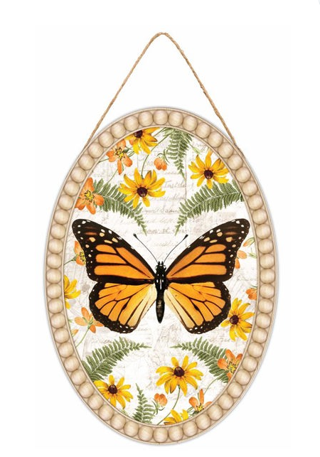 MONARCH BUTTERFLY OVAL SIGN AP7335