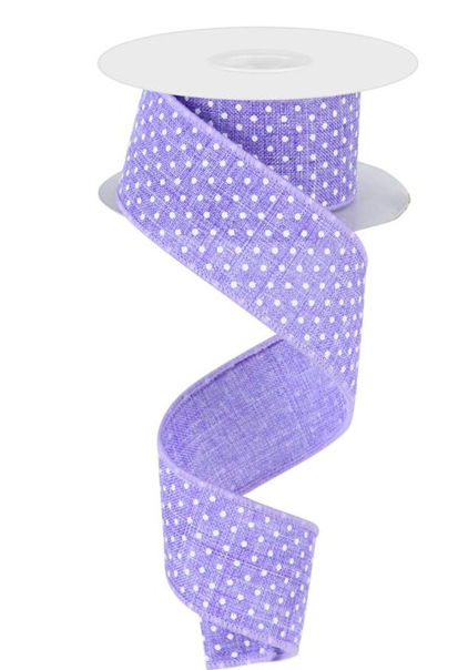 Raised Swiss Dots On Royal Lavender/White RG0165113