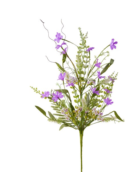 FABRIC FLOWER/EVA LEAF/BEADS SPRAY(60919) FH807172