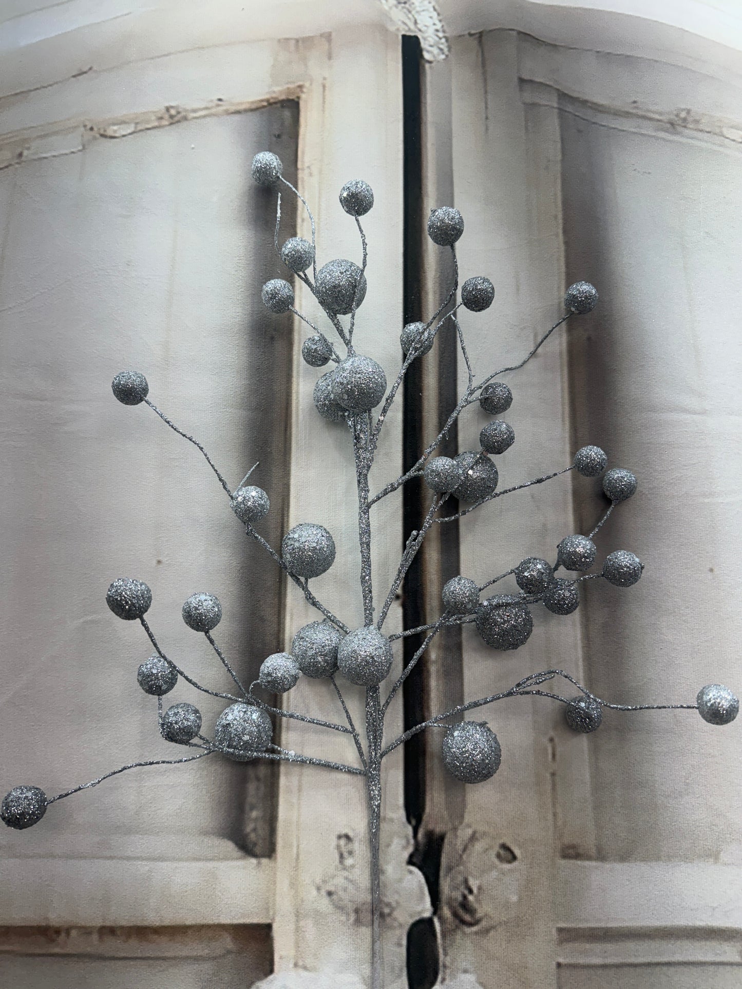 Silver Multi Ball Glitr Spray QG226707