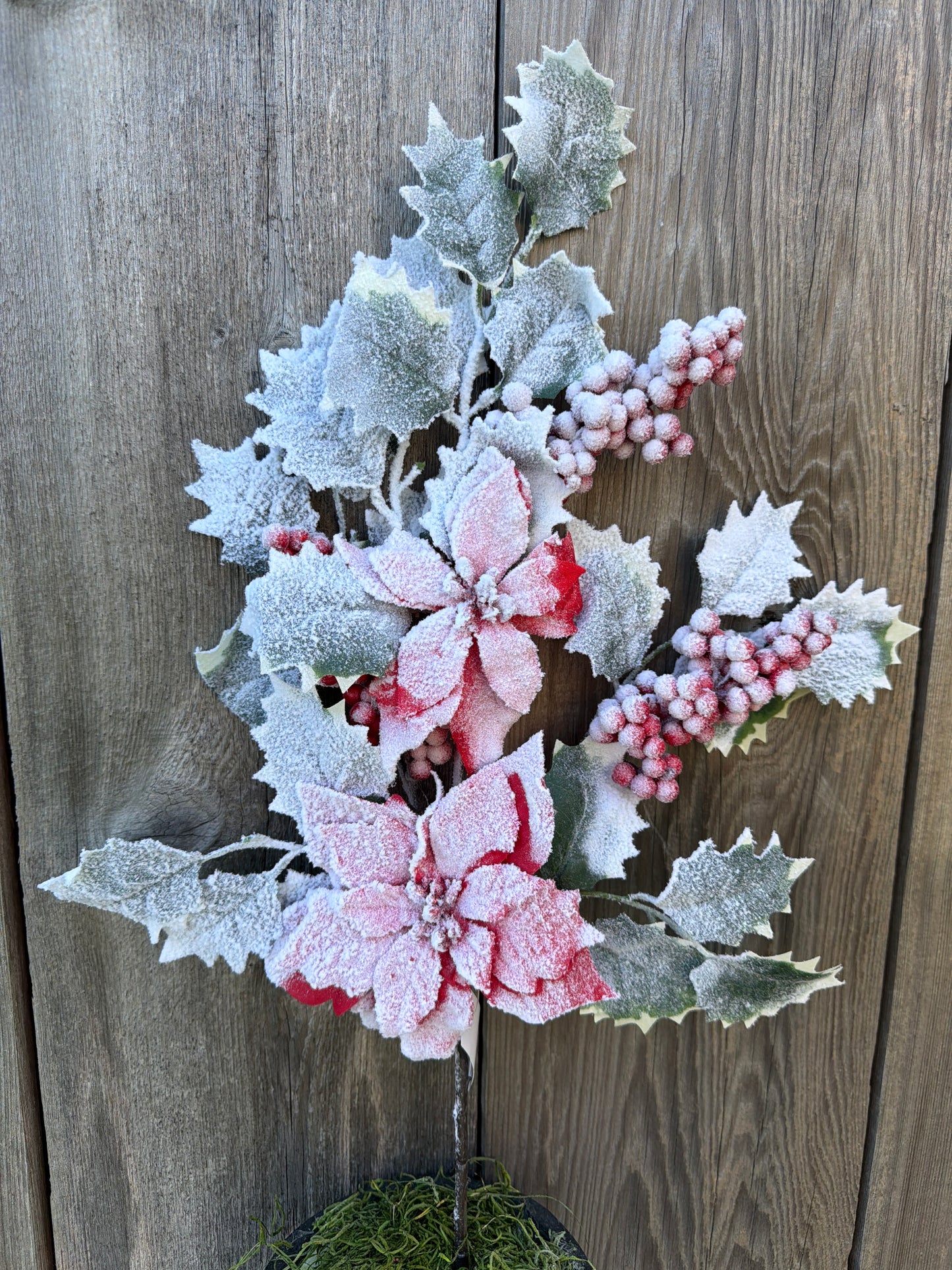 POINSETTIA BERRY SPRAY 85412-RD