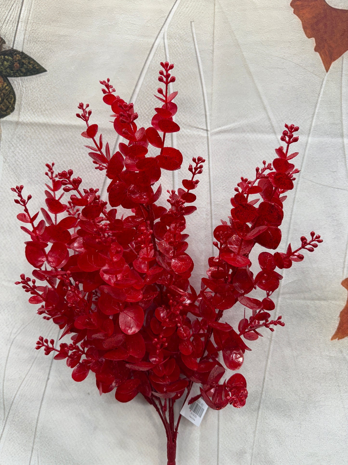 EUCALYPTUS W GLITTER 84340-RD
