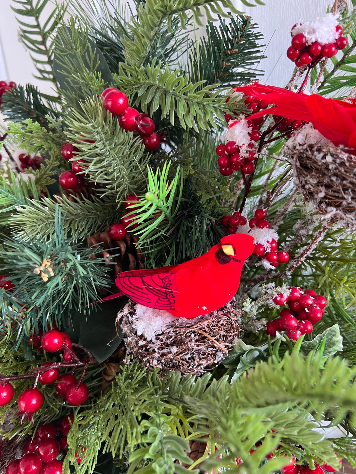 Cardinal centerpiece