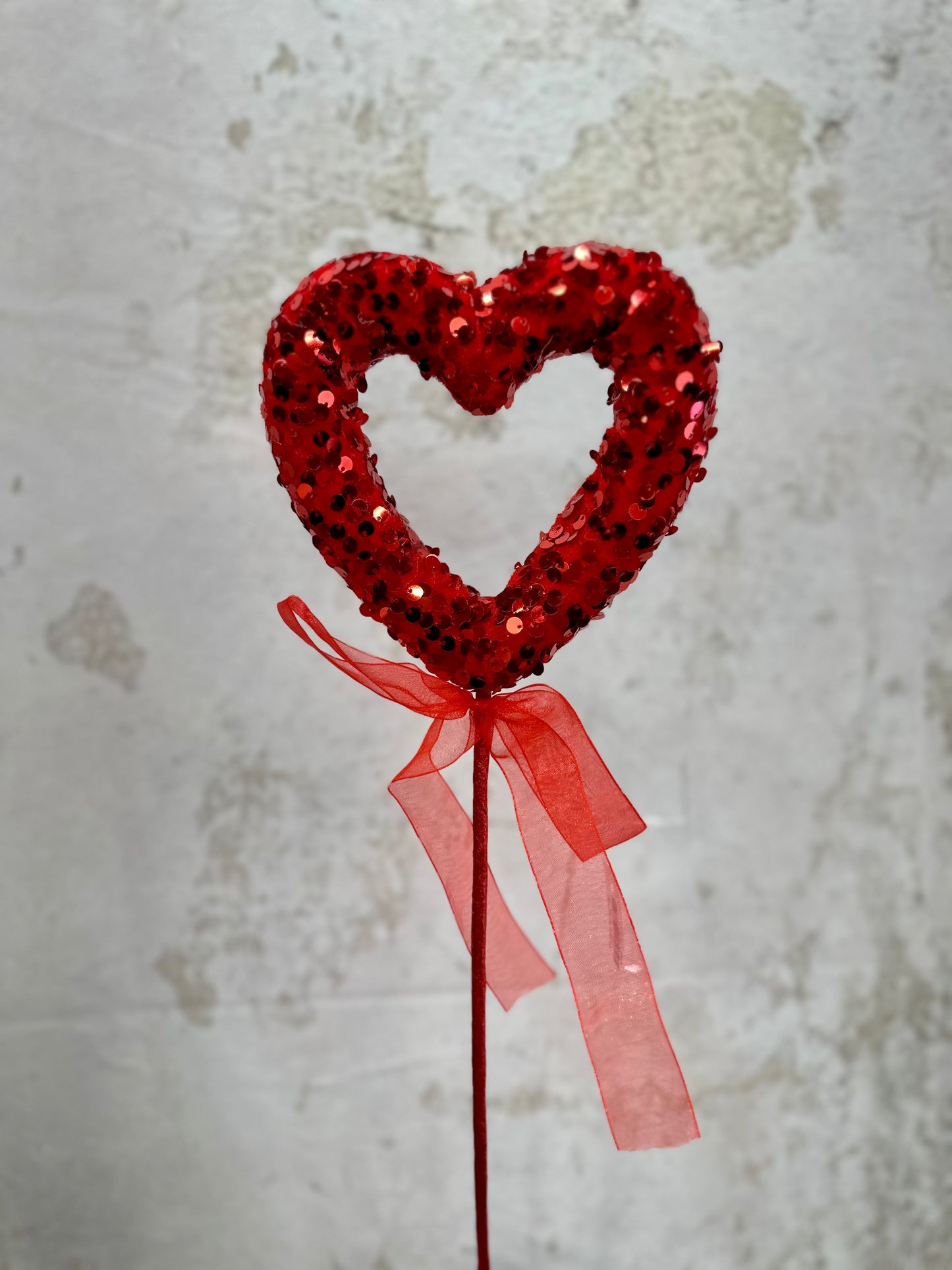 GLITTER OPEN HEART PICK 40267-PK