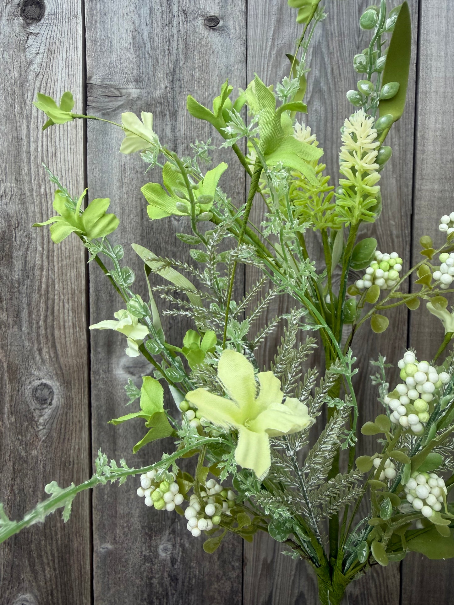 FABRIC FLOWER/EVA LEAF/BEADS SPRAY 60919 - FH8071A6