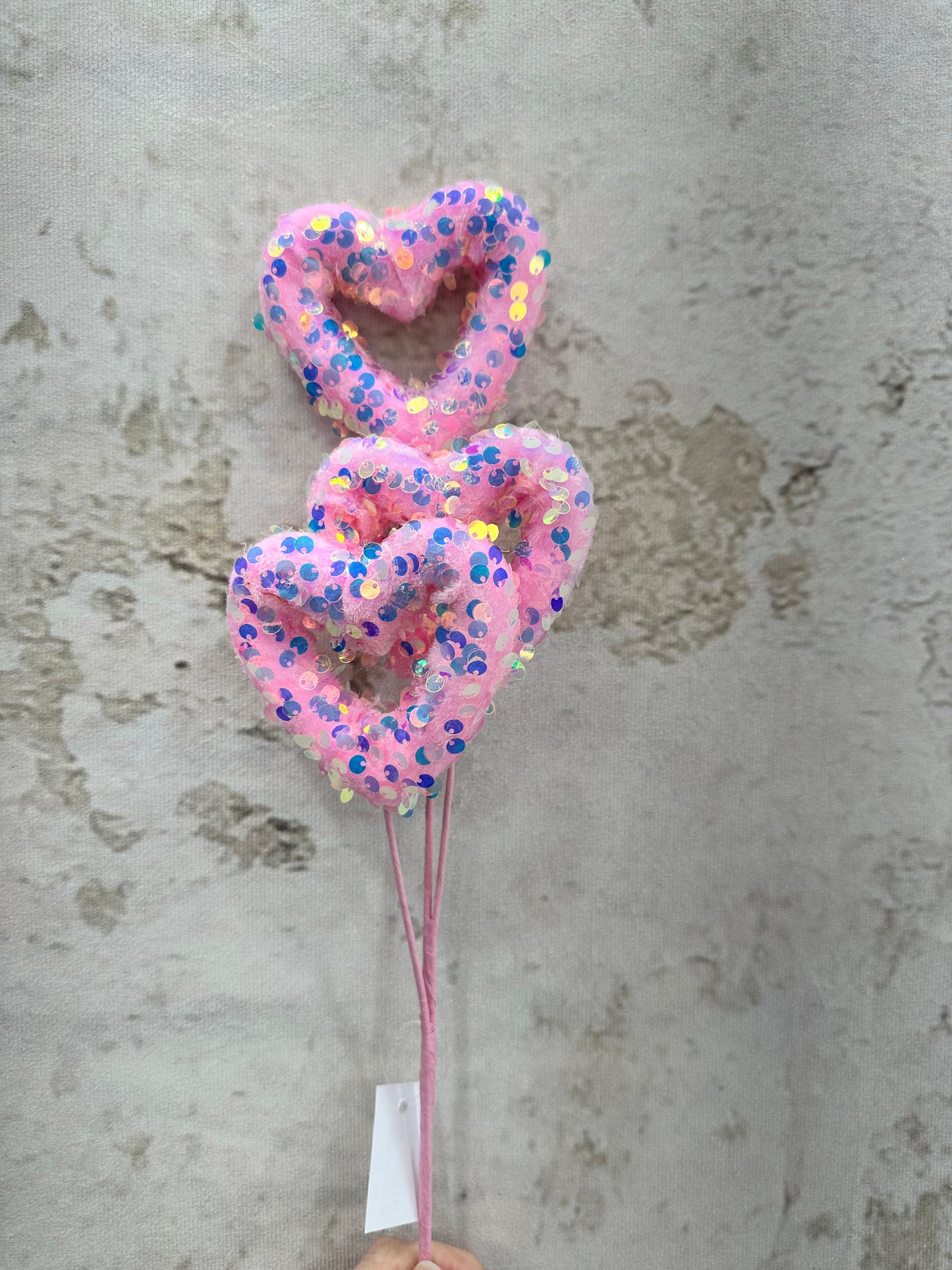 GLITTER OPEN HEART 40271-PK