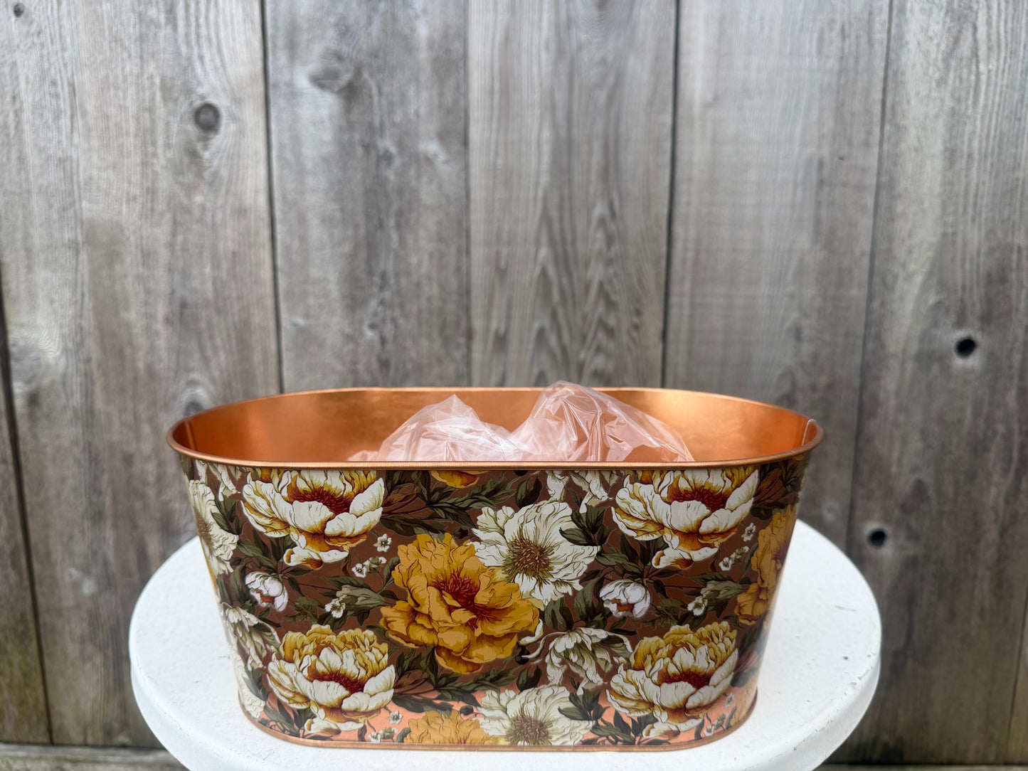 Copper Floral Pot KE2837