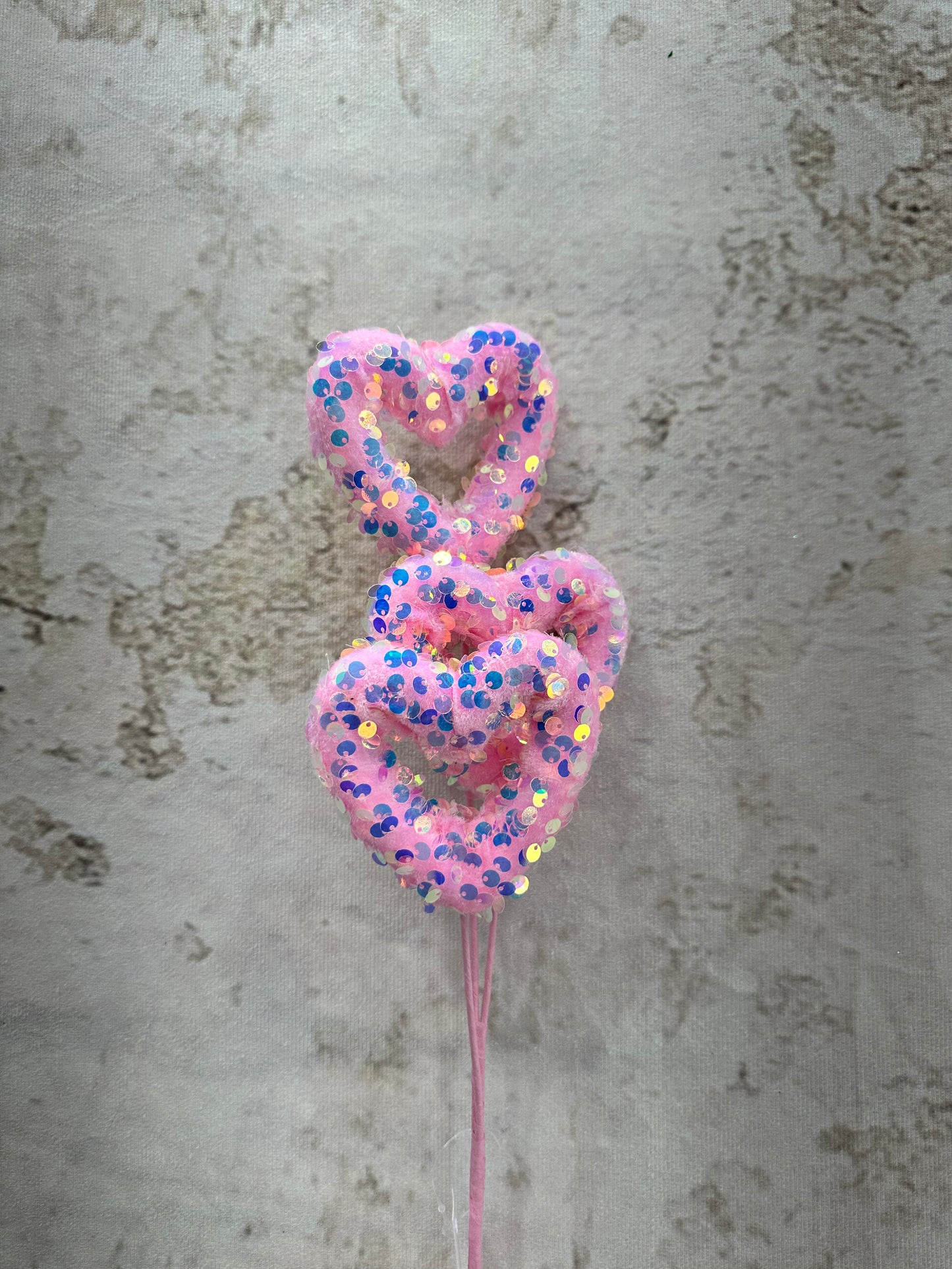 GLITTER OPEN HEART 40271-PK