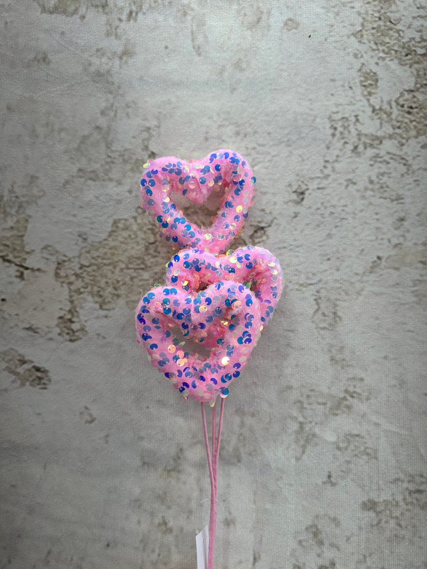GLITTER OPEN HEART 40271-PK