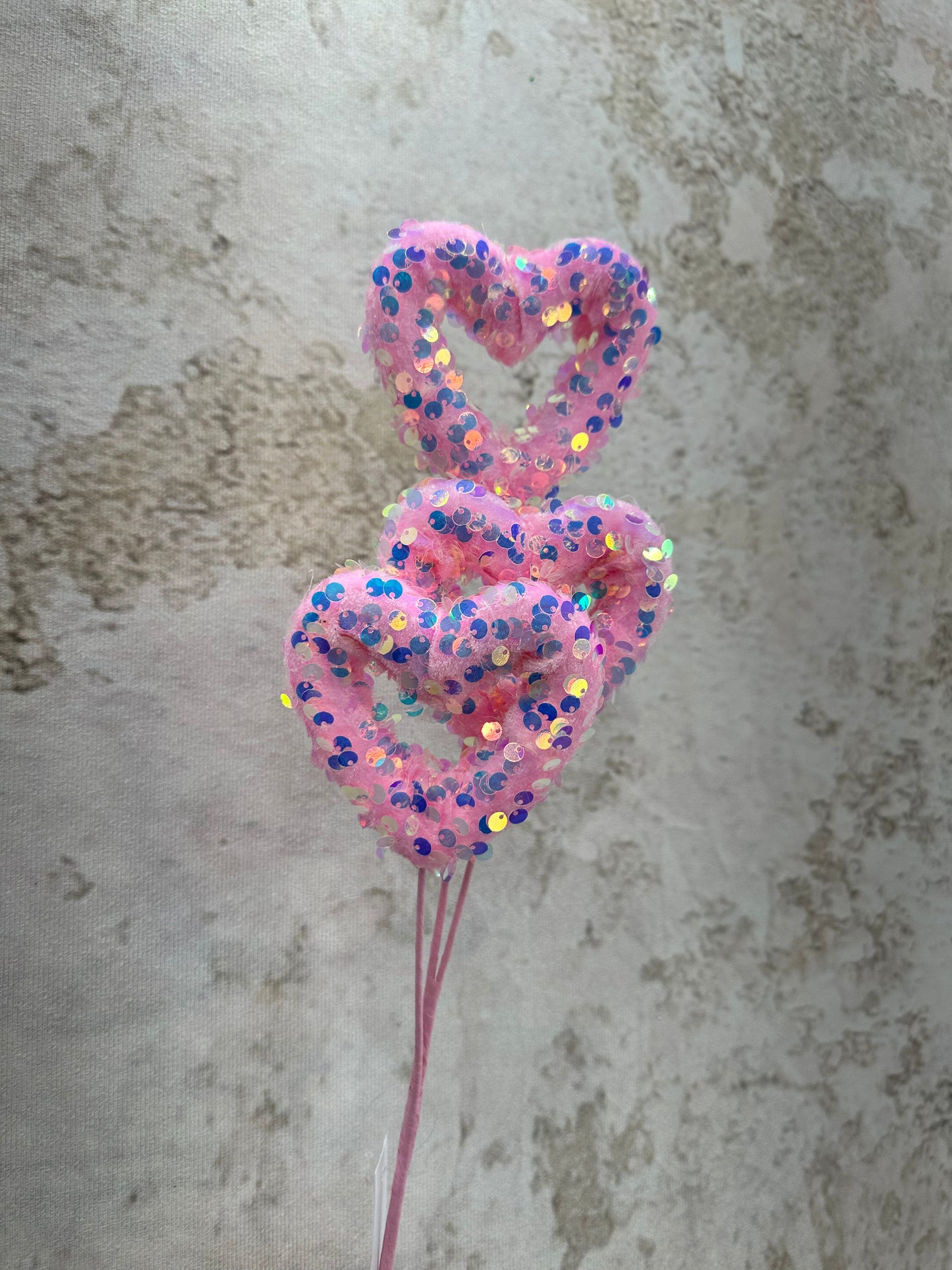GLITTER OPEN HEART 40271-PK