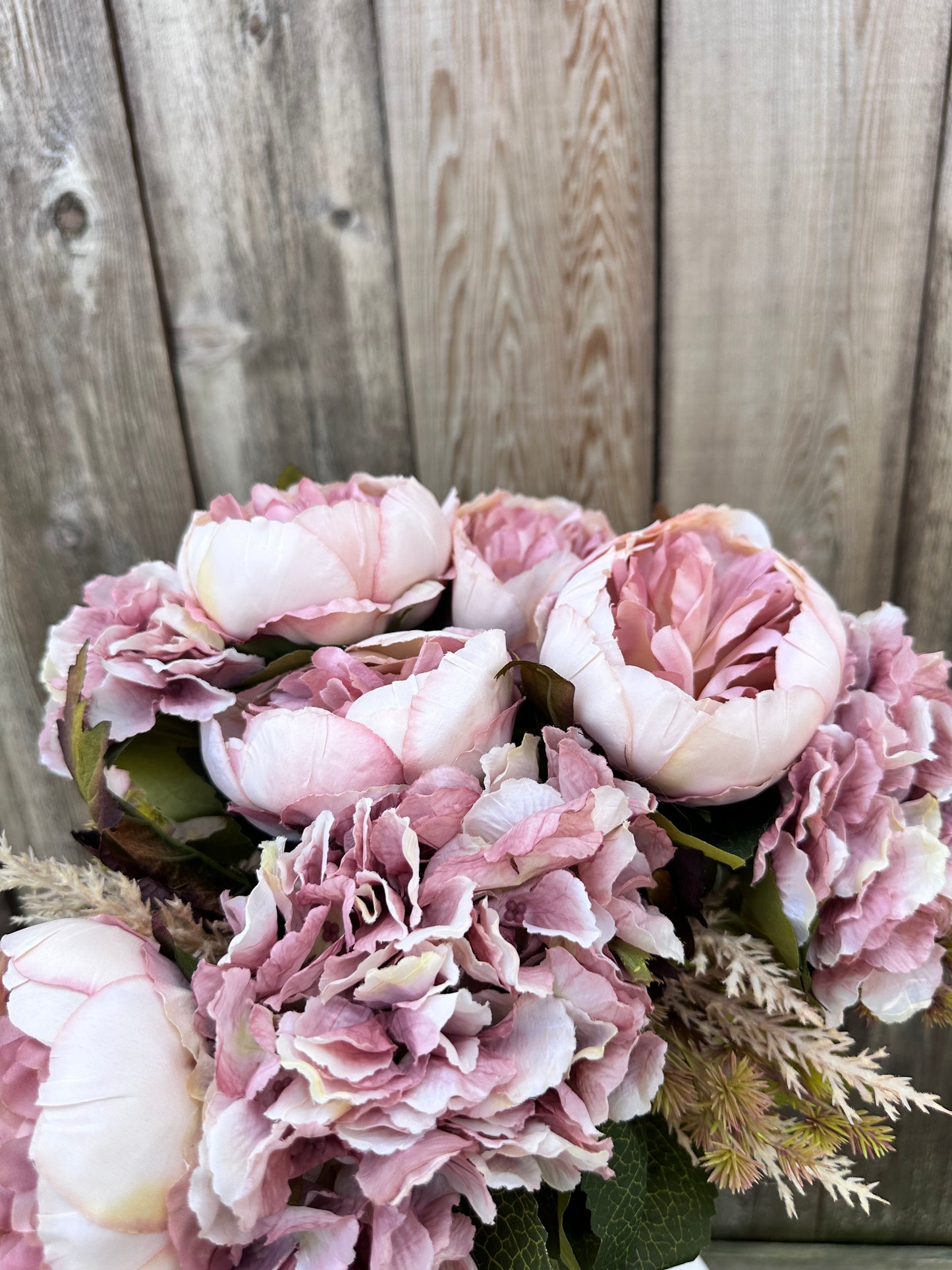 Peony Hydrangea Bush Taupe 20137-TAUPE