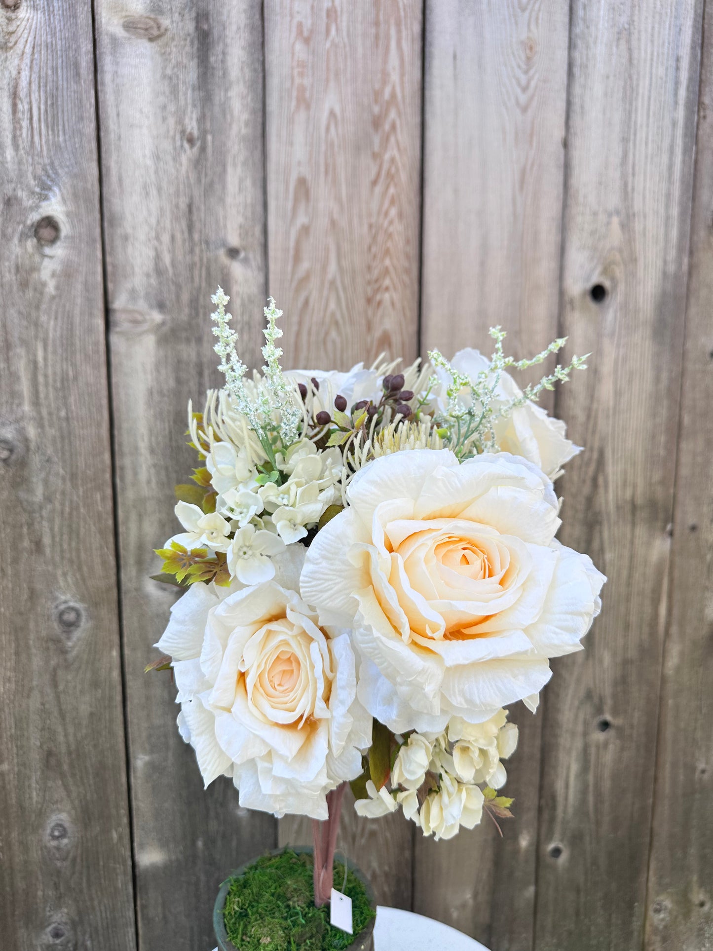 Peony/Daisy/Protea Bush Cream FB195135