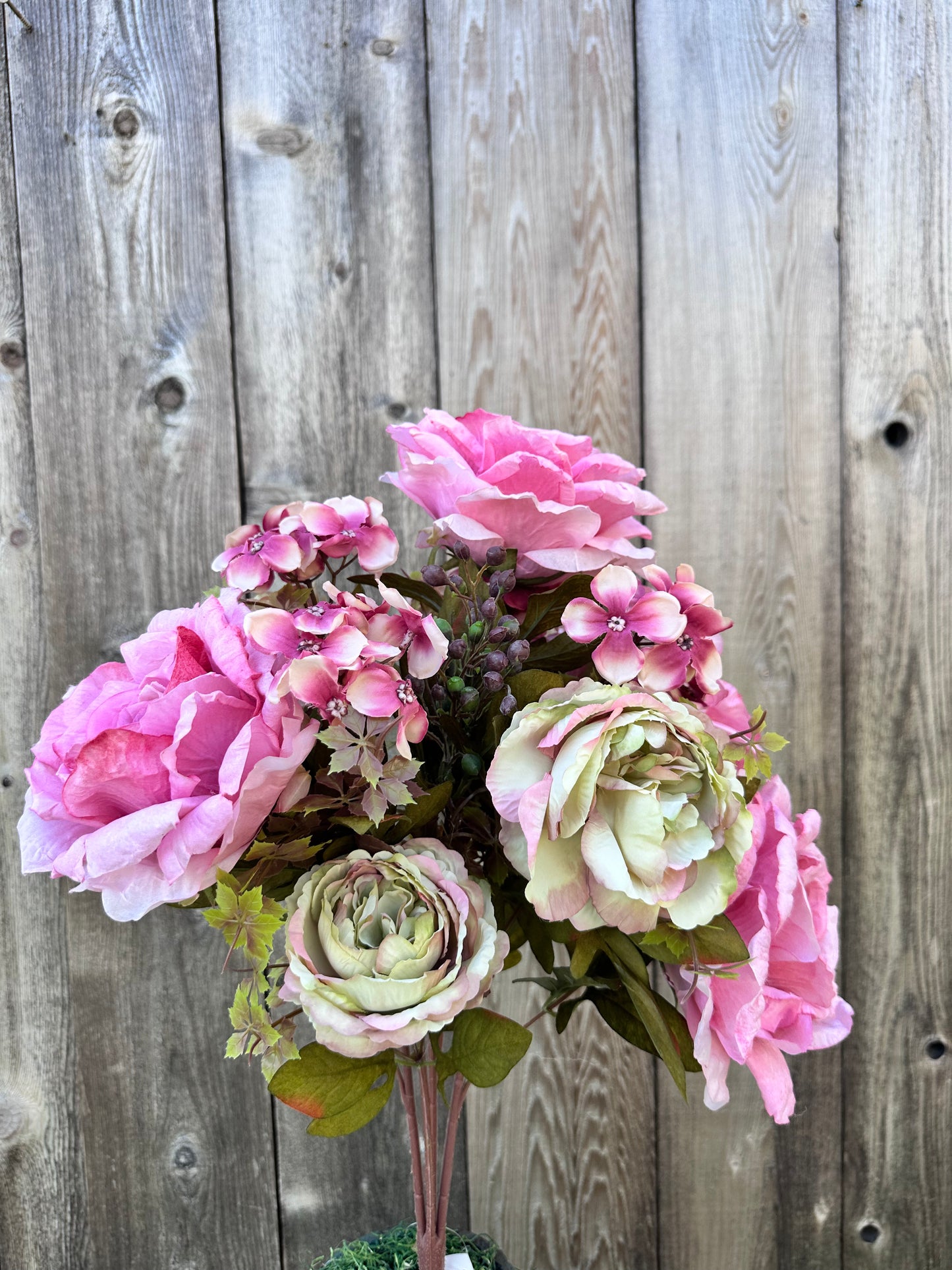 FABRIC ROSE/HYDRANGEA BUSH FB1934A6