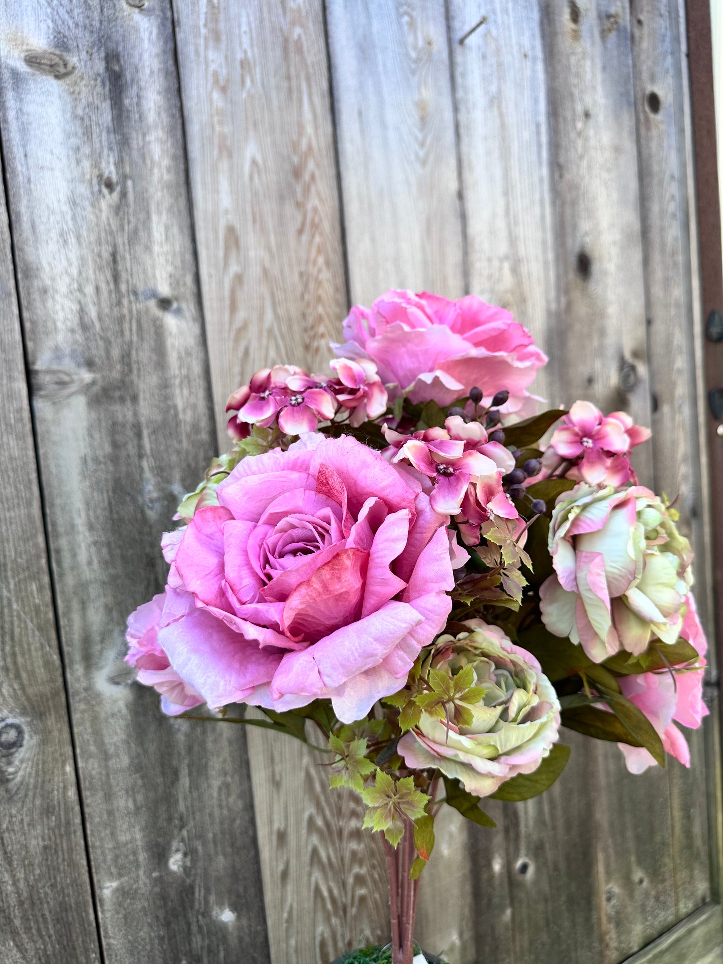 FABRIC ROSE/HYDRANGEA BUSH FB1934A6