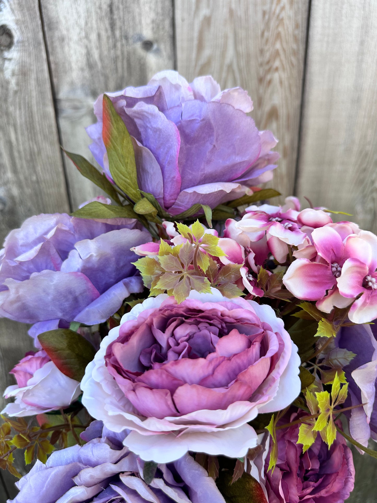 FABRIC ROSE/HYDRANGEA BUSH FB193430