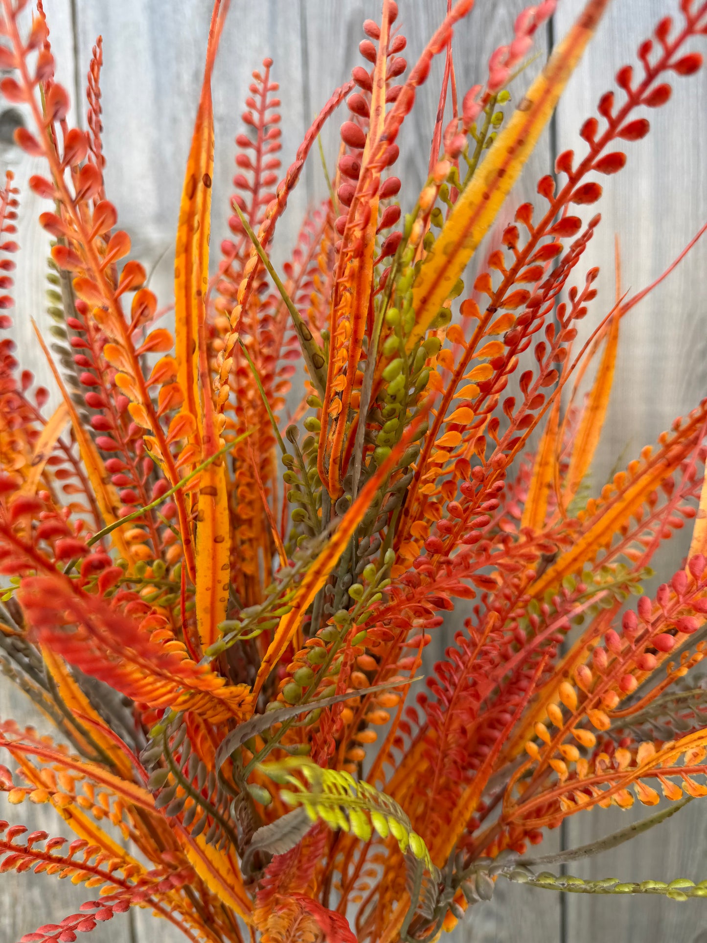 21 IN PLASTIC BUTTON FERN X 12 85792