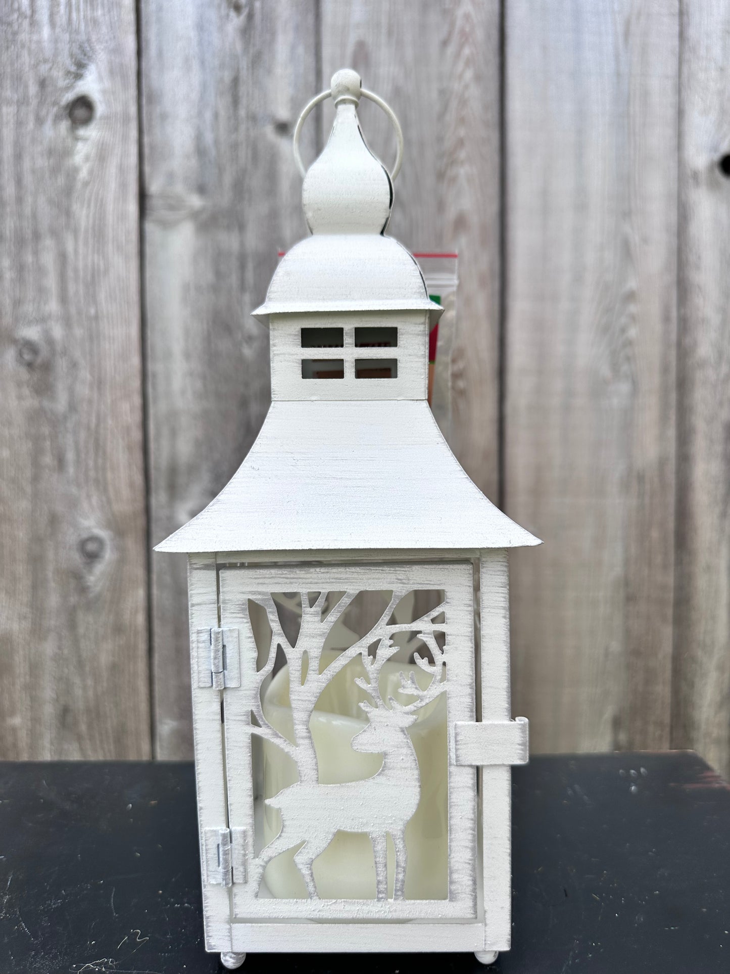 LIGHTED HOLIDAY LANTERN METAL 2689660