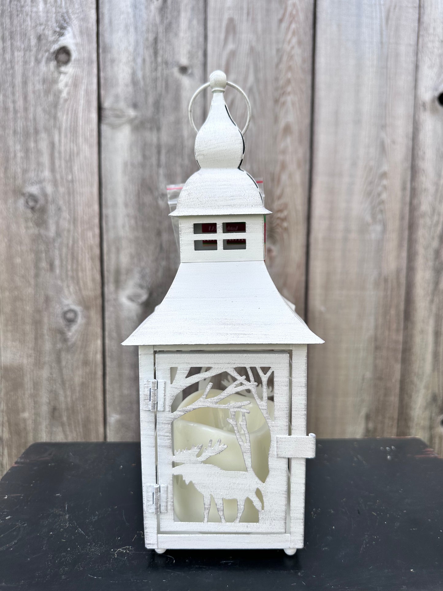 LIGHTED HOLIDAY LANTERN METAL 2689660
