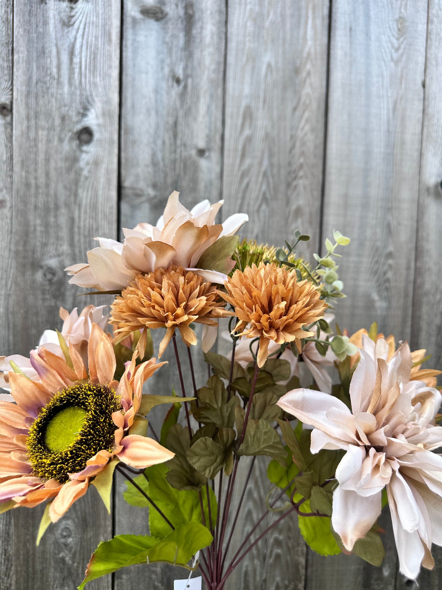 MIXED DAHLIA SUNFLOWER 83614-LT.BRN