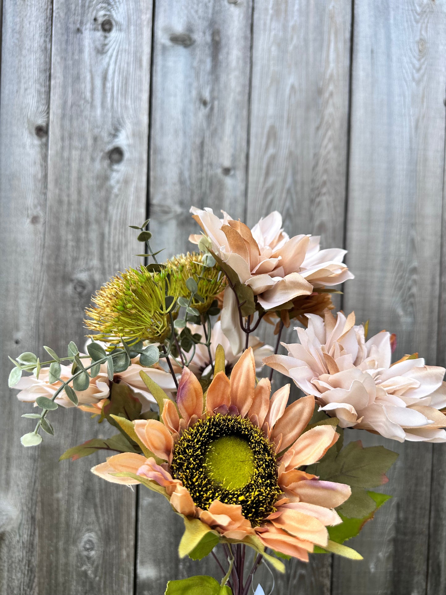 MIXED DAHLIA SUNFLOWER 83614-LT.BRN