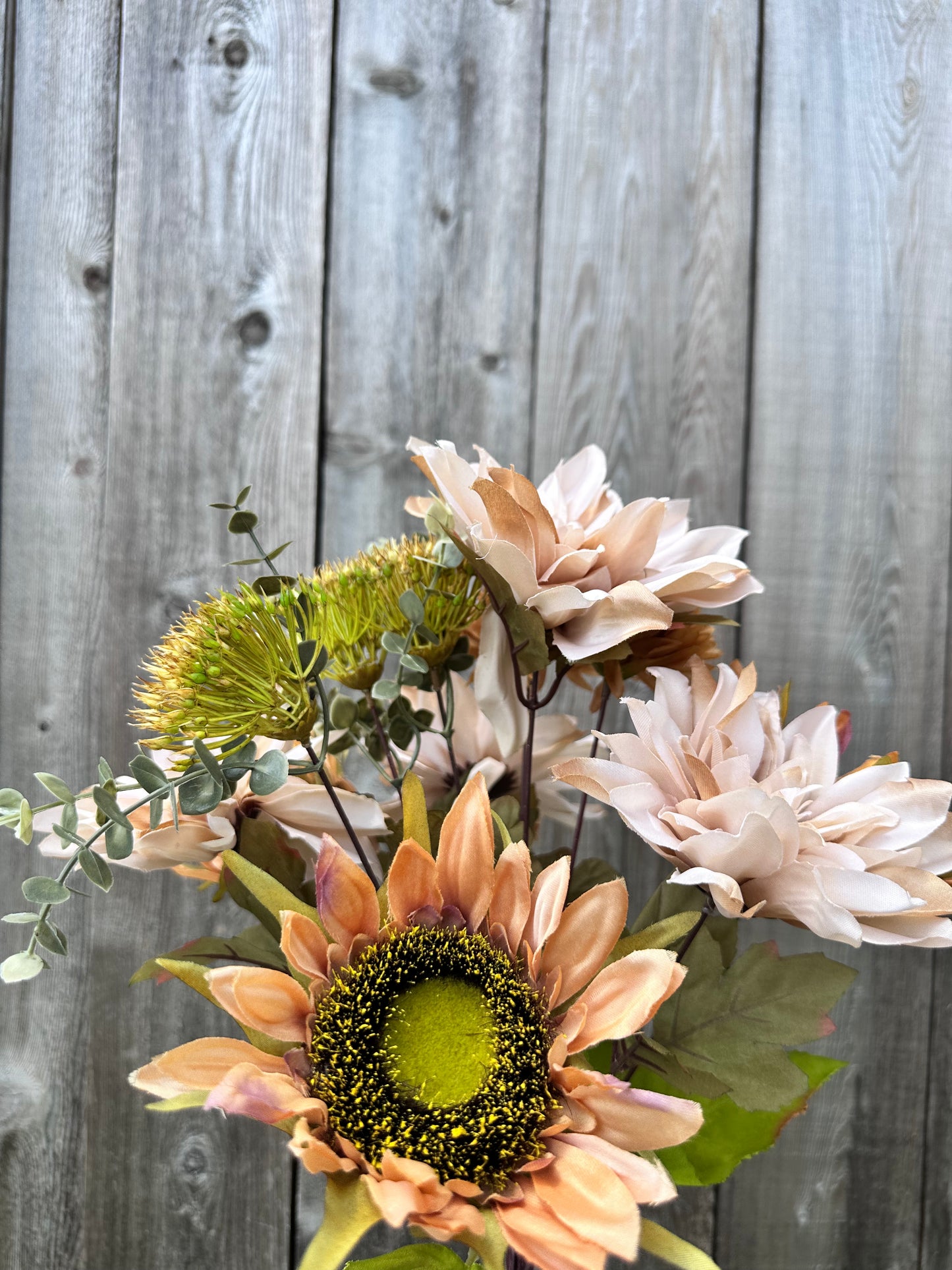 MIXED DAHLIA SUNFLOWER 83614-LT.BRN