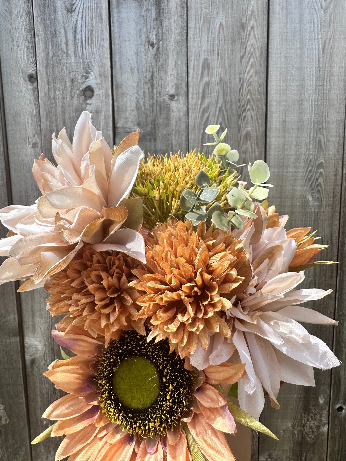 MIXED DAHLIA SUNFLOWER 83614-LT.BRN