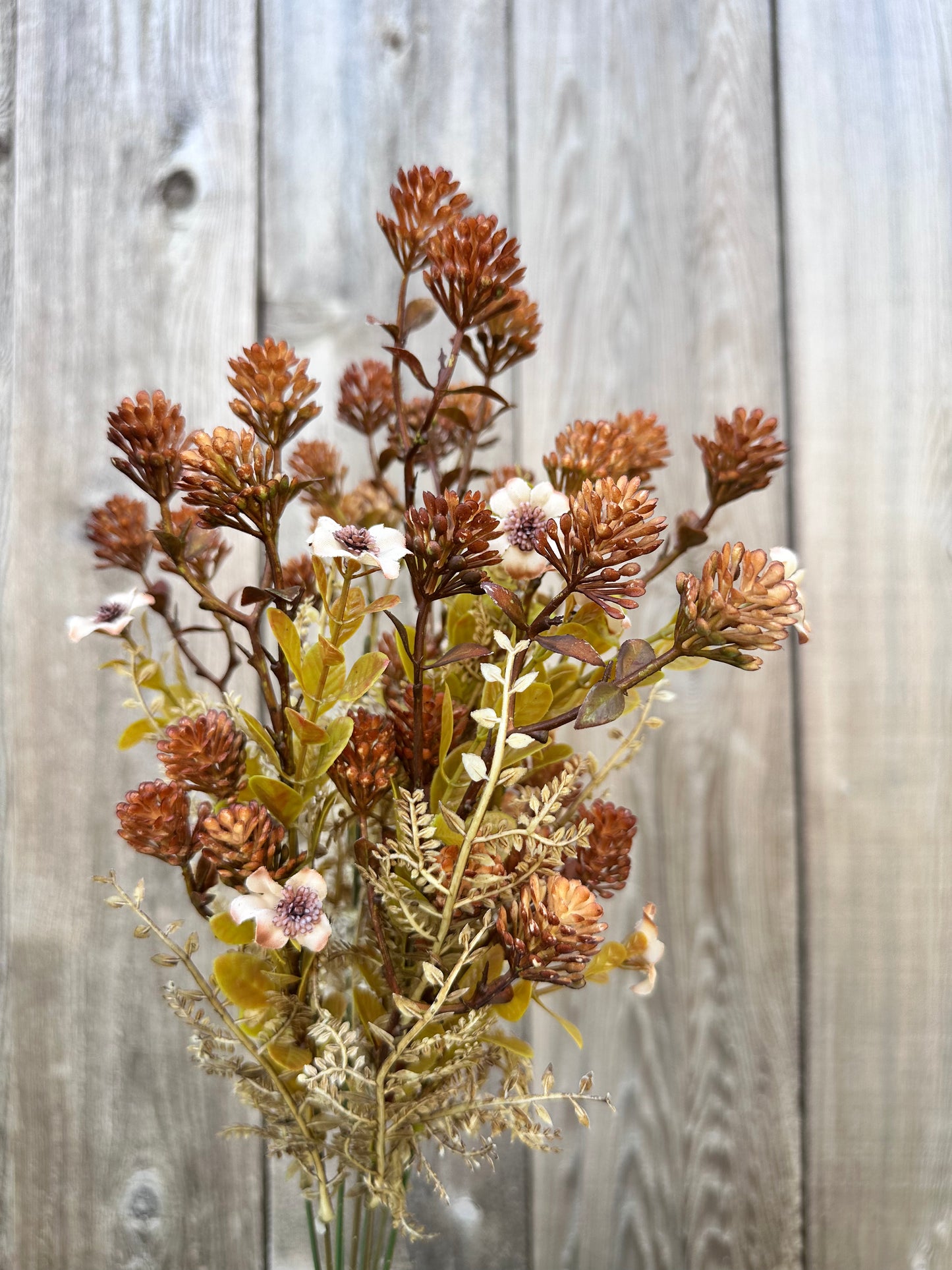 MIXED PLASTIC LEAF BALL 85336-BRN