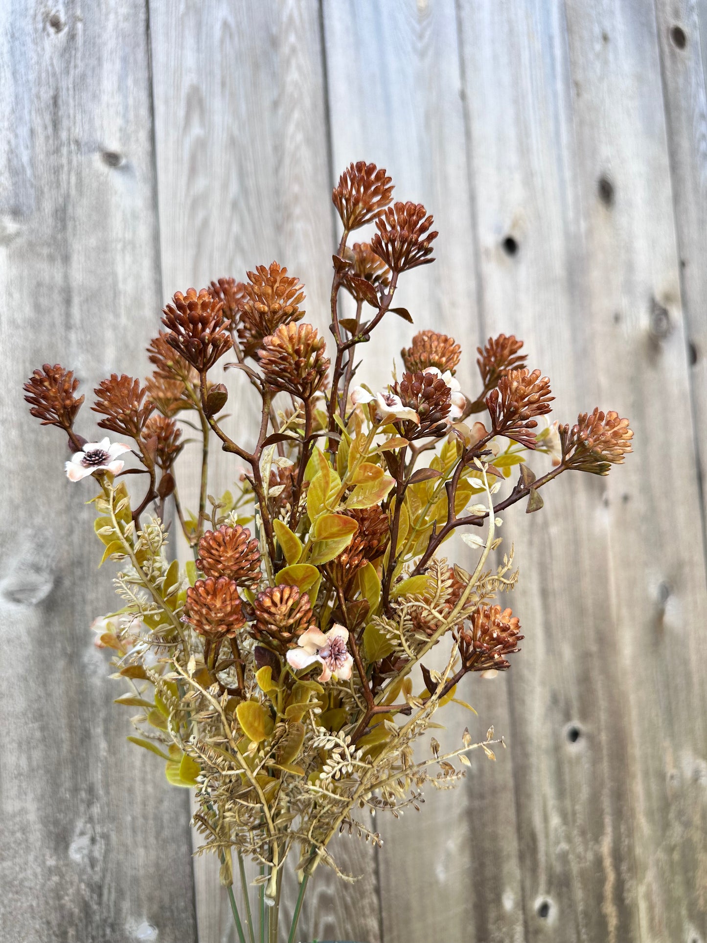 MIXED PLASTIC LEAF BALL 85336-BRN