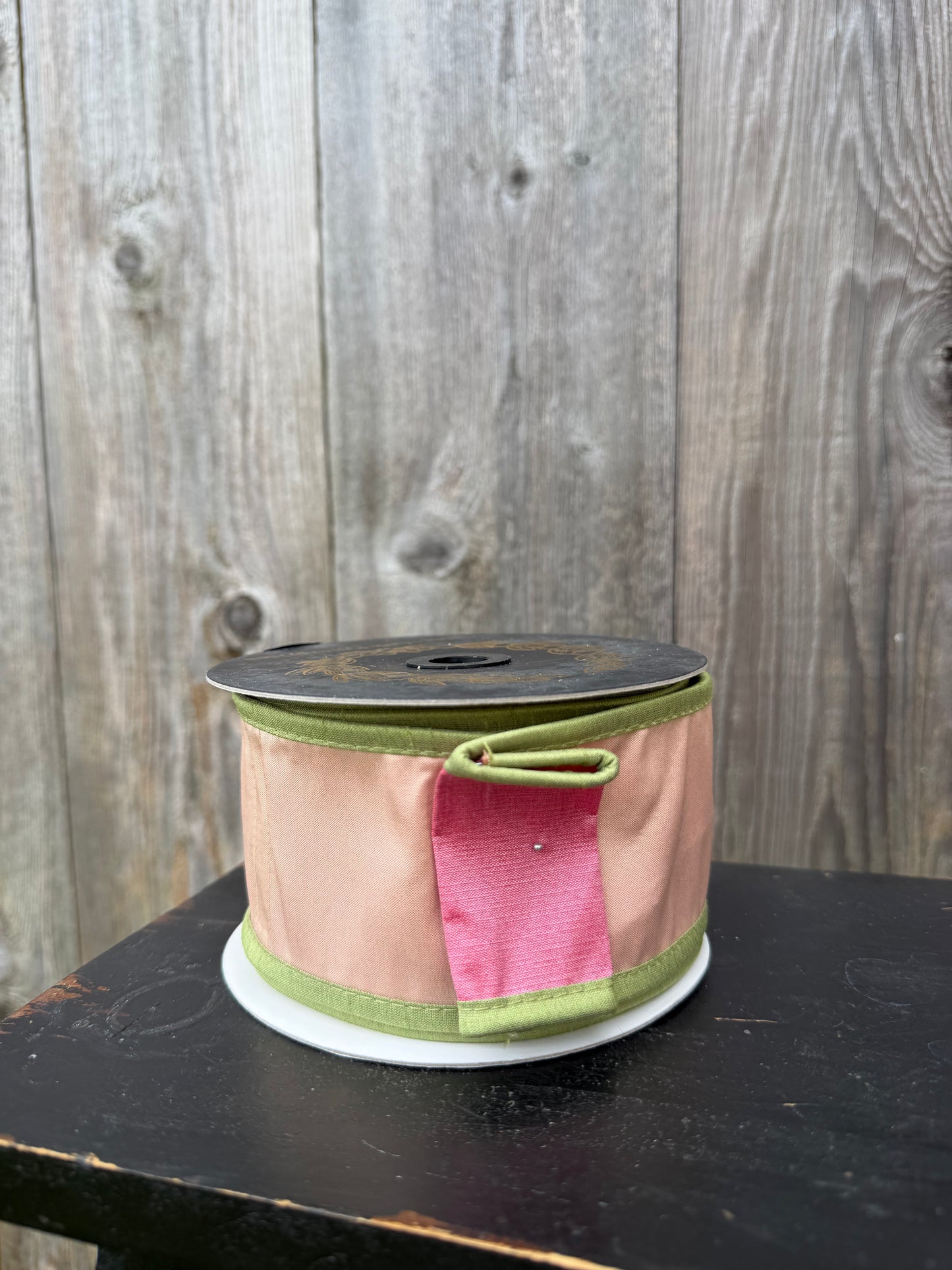 Taffeta DBL Dupion Piping Pink/Green-2.5x10yd JME-WN25-008-PINK-2.5