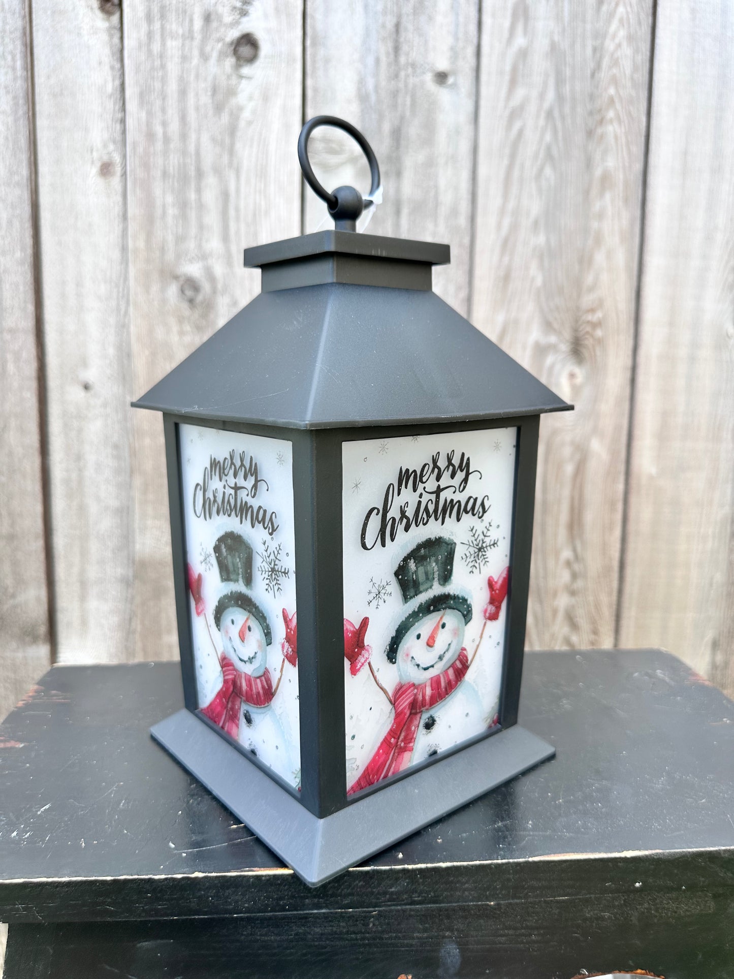 11" LIGHTED HOLIDAY FIREGLOW LANTERN 2800760