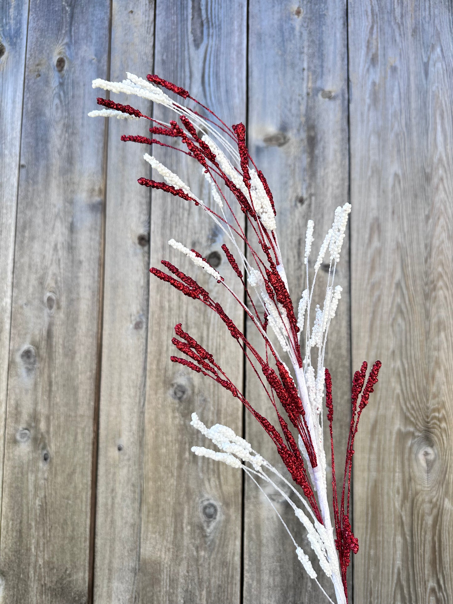 GLITTER CATTAIL SPRAY DCSP2053RDWH