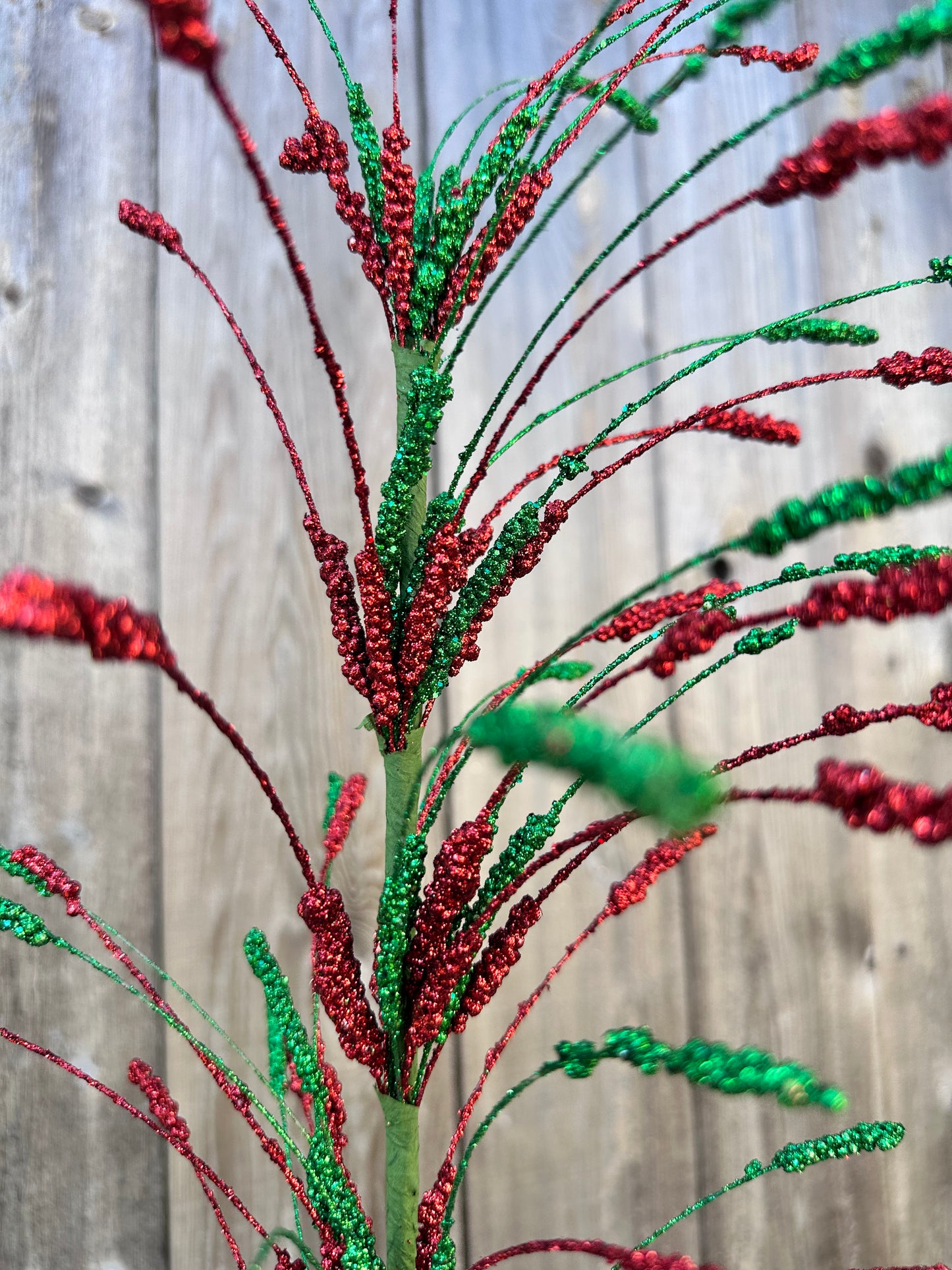 GLITTER CATTAIL SPRAY DCSP2053RDEM