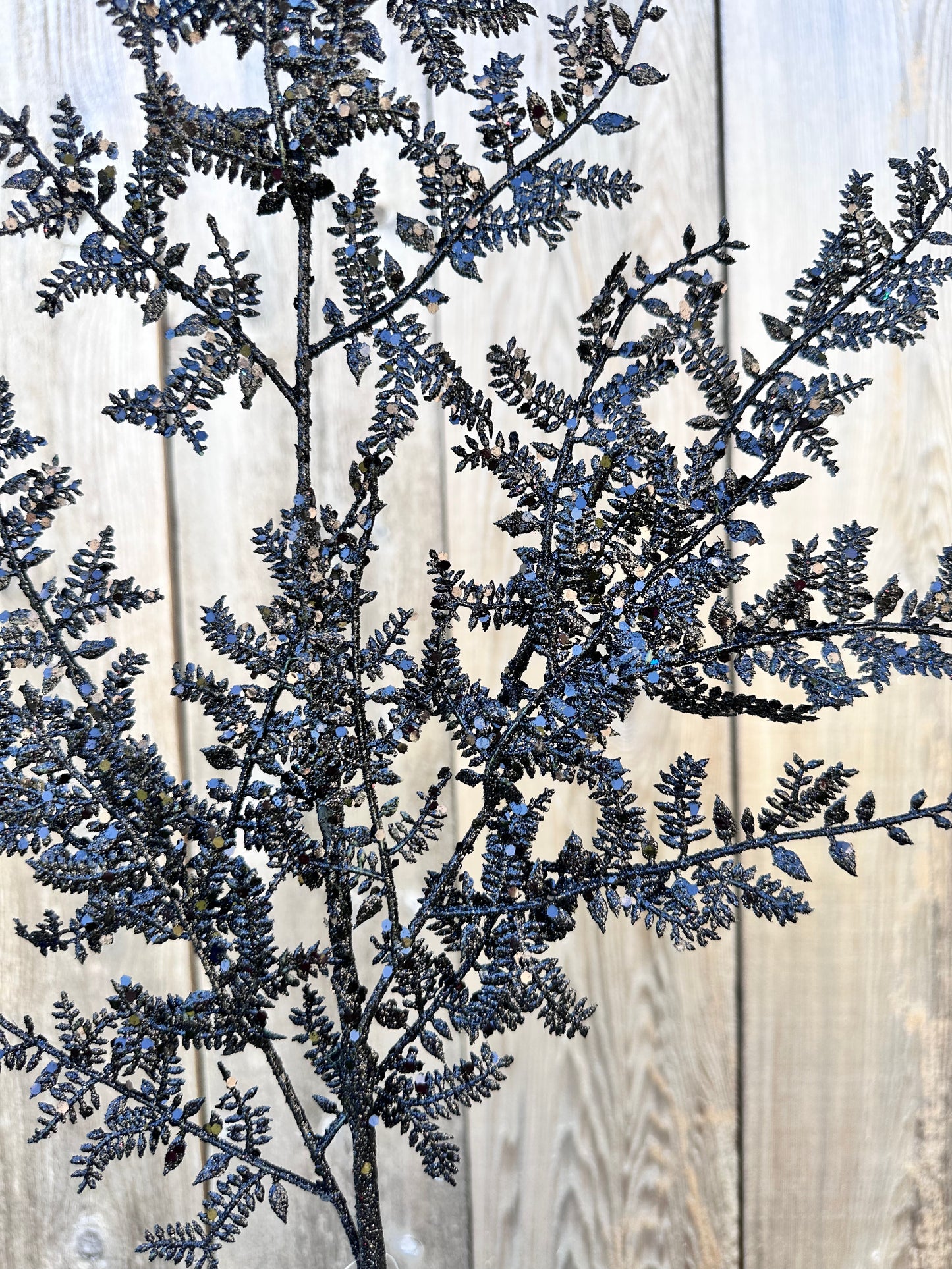 GLITTERED FERN SPRAY DCSP5084BK