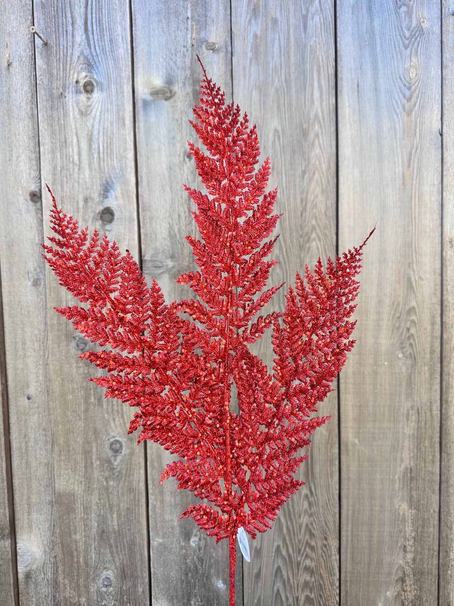 SHIMMERY GLITTER FERN SPRAY DCSP5089RD